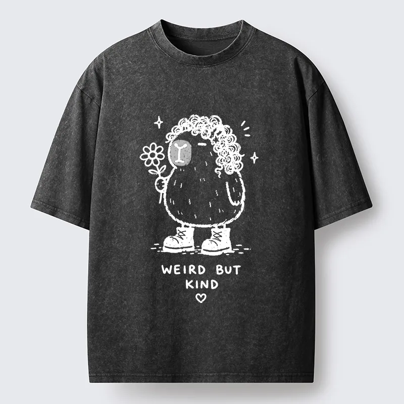 Tokyo-Tiger Weird But Kind Capybara Washed T-Shirt