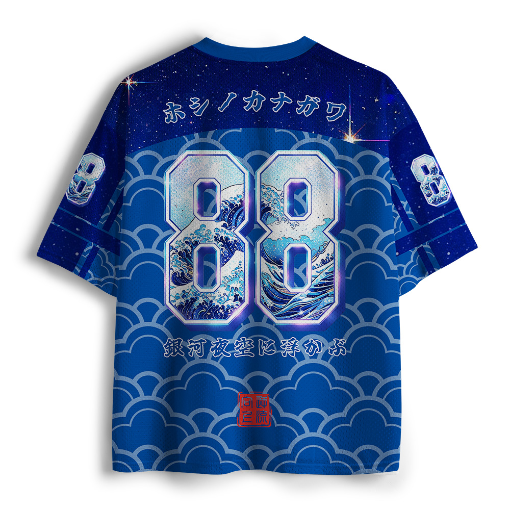 Tokyo-Tiger Starry Night - Kanagawa Waves Mesh Jersey
