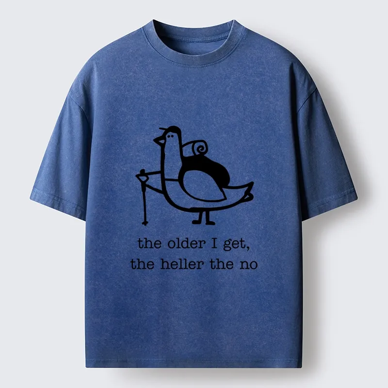 Tokyo‑Tiger Tired Aging Pigeon Washed T‑Shirt
