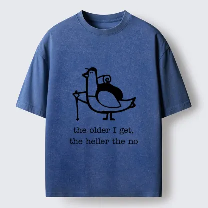 Tokyo‑Tiger Tired Aging Pigeon Washed T‑Shirt
