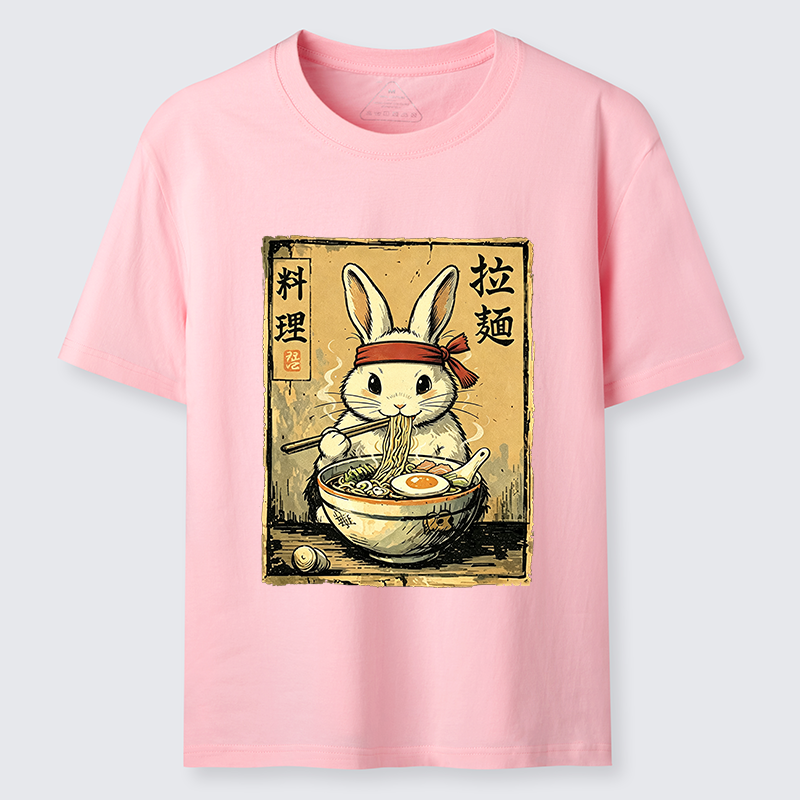 Tokyo-Tiger Cute Rabbit Eating Ramen Classic T-Shirt