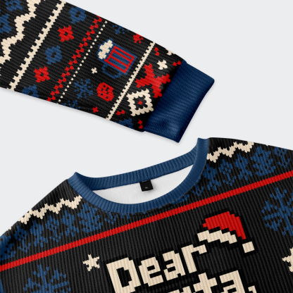 Tokyo-Tiger Dear Santa, Stop Judging Me Christmas Ugly Sweatshirt