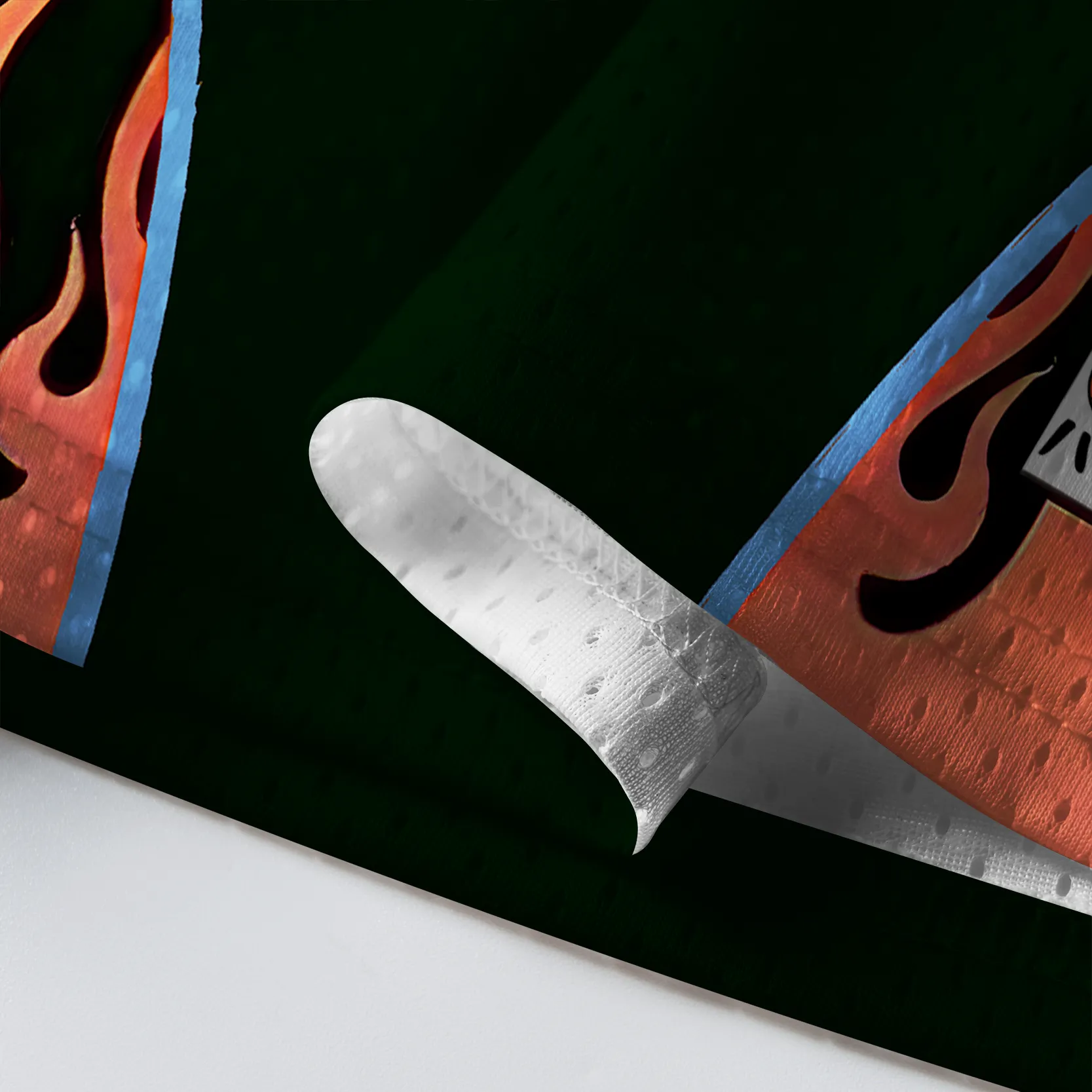 Tokyo-Tiger Retro Flame Champion Basketball Mesh Jersey