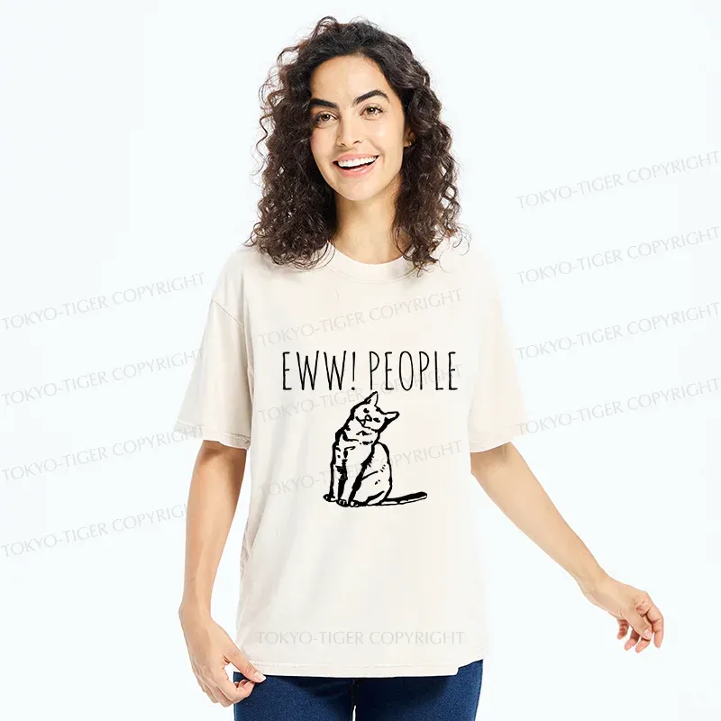 Tokyo-Tiger Cats That Dislike Humans Washed T-Shirt