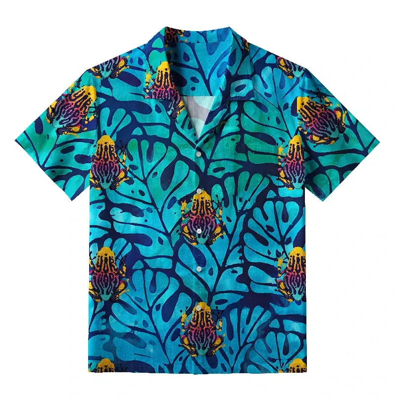 Tokyo-Tiger Japanese Retro Frog Hawaiian Shirt Sale