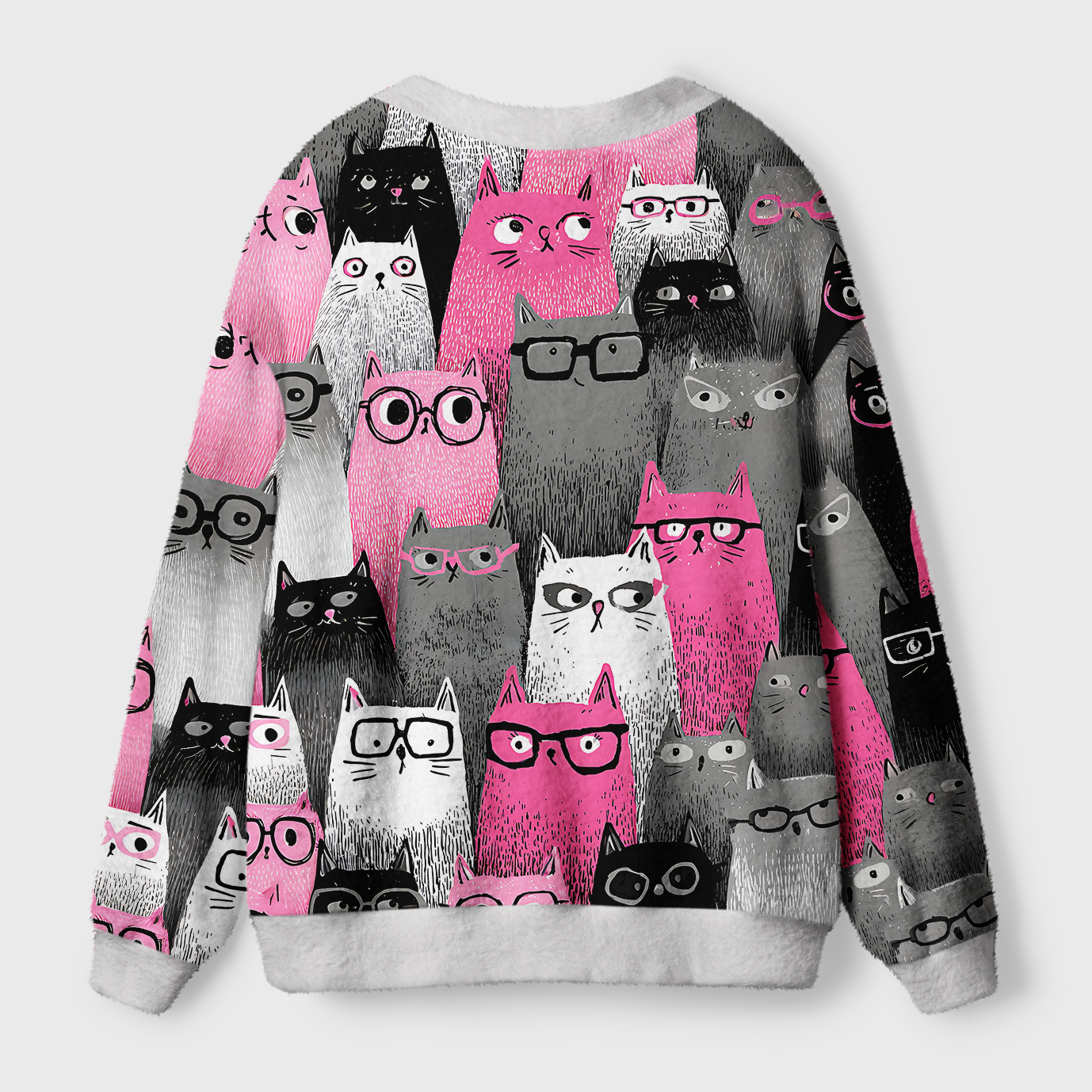 Tokyo-Tiger Cats With Attitude Ugly Cardigan Sweater