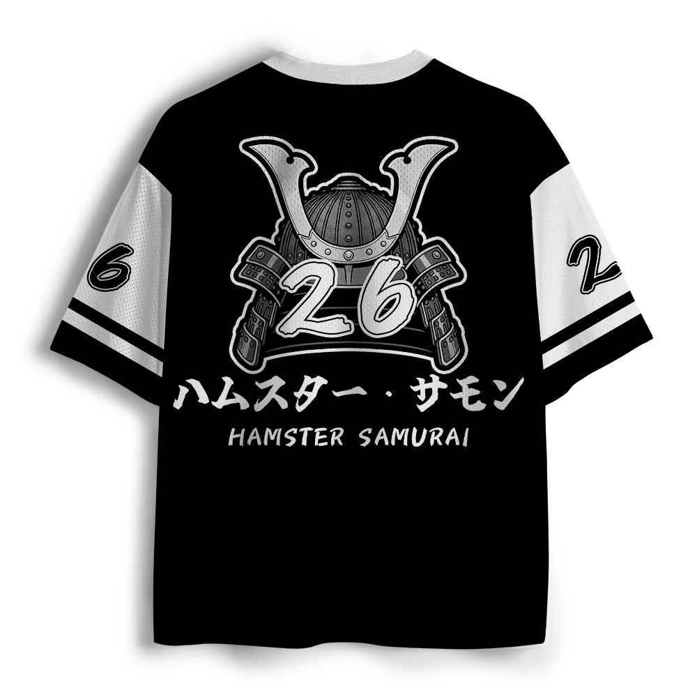 Tokyo-Tiger funny manga Hamster Japanese Samurai Mesh Jersey