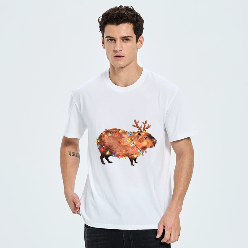 Tokyo-Tiger Christmas Capybara Glow Classic T-Shirt