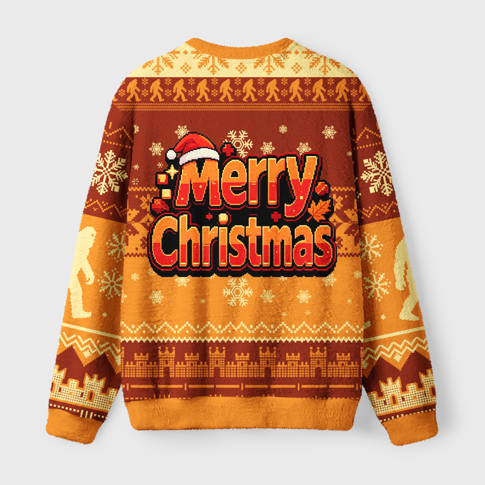Tokyo-Tiger Mythic Game Battle Fuzzy Christmas Ugly Sweatshirt