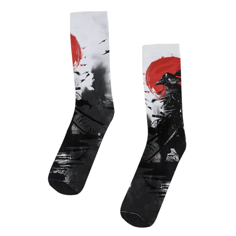 Tokyo-Tiger Samurai In The Smoke Socks