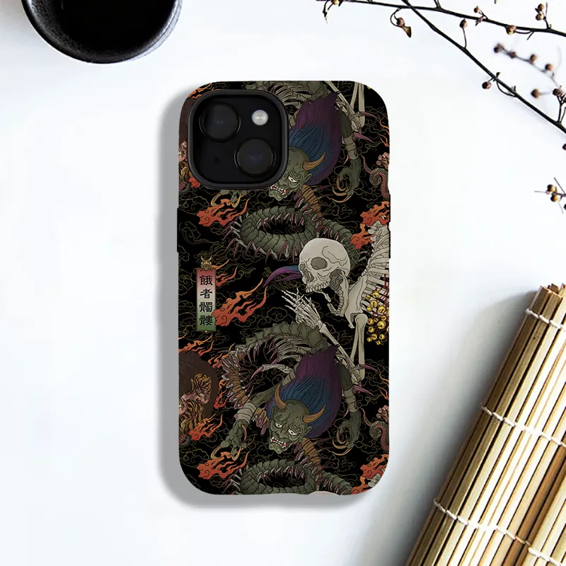 Tokyo-Tiger Japanese Yokai And Skeletons Phone Case Sale