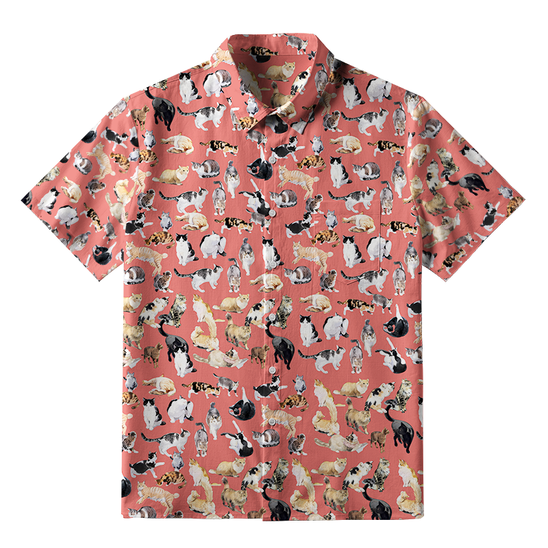 Tokyo-Tiger Cats Collection Button-up Shirt