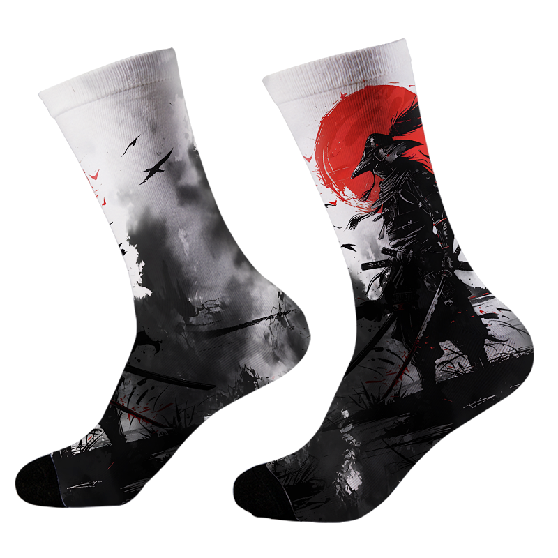 Tokyo-Tiger Samurai In The Smoke Socks