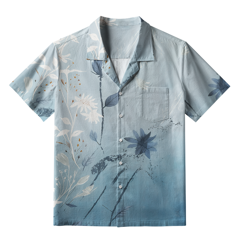 Tokyo-Tiger Serene Botanical Beauty Aloha Hawaiian Shirt