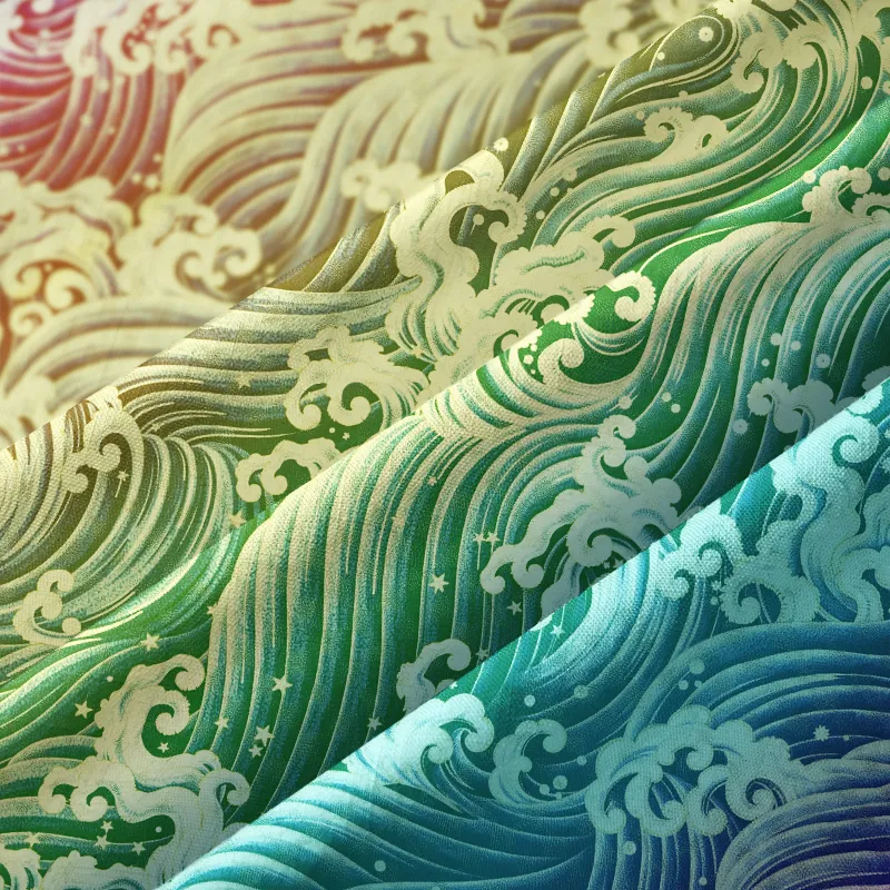 Tokyo-Tiger Rainbow Wave  Proud Kanagawa Wave Aloha Hawaiian Shirt