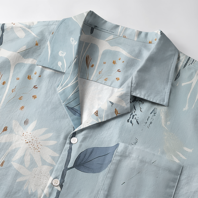 Tokyo-Tiger Serene Botanical Beauty Aloha Hawaiian Shirt