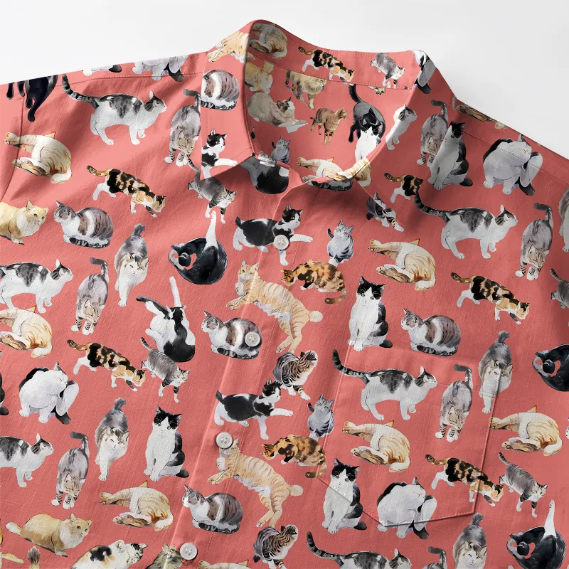 Tokyo-Tiger Cats Collection Button-up Shirt