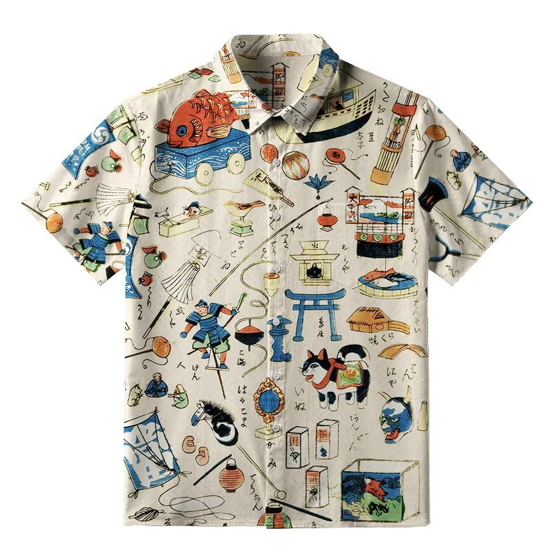 Tokyo-Tiger Japanese Cultural Traditions Button-up Shirt