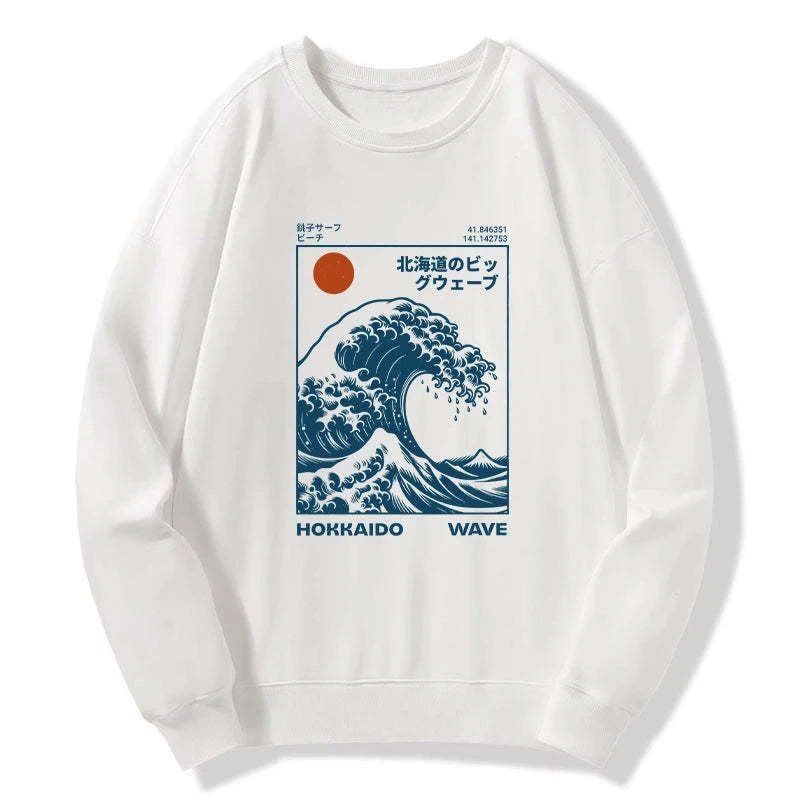Tokyo-Tiger Hokkaido Wave Japan Sweatshirt Sale