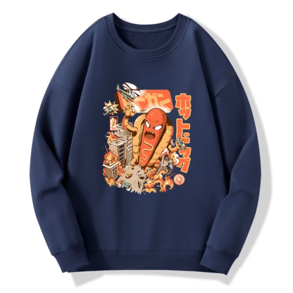 Tokyo-Tiger Great Hot Dog Kaiju Japanese Sweatshirt