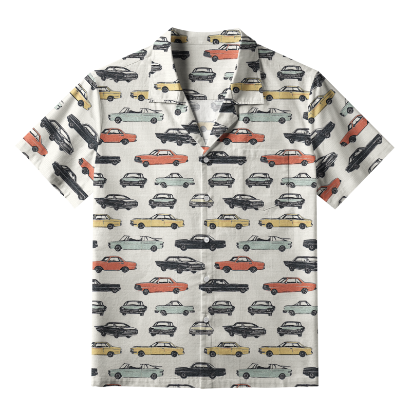 Tokyo-Tiger Japanese Classic Car Aloha Hawaiian Shirt