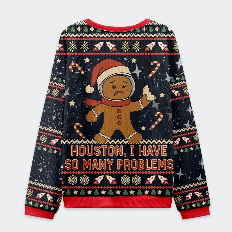 Tokyo-Tiger Gingerbread Men Have Many Problems Christmas Ugly Sweatshirt