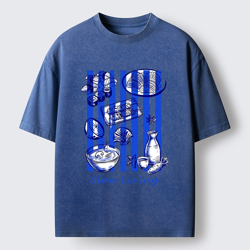 Tokyo-Tiger Slow Living Moments Washed T-Shirt