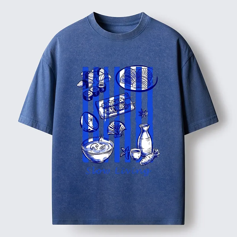 Tokyo-Tiger Slow Living Moments Washed T-Shirt