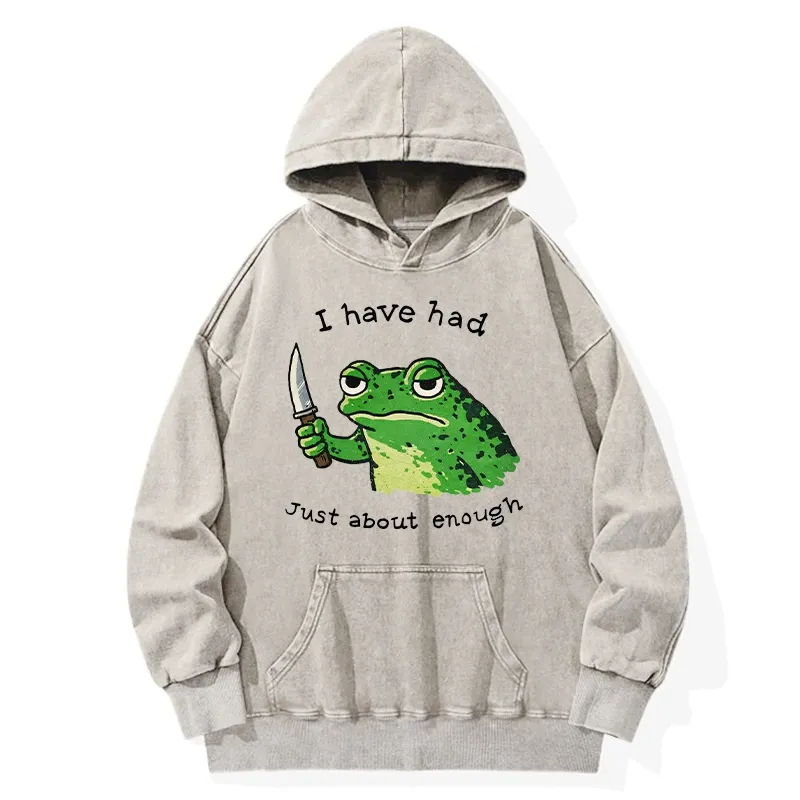 Tokyo-Tiger Impatient Frog Washed Hoodie