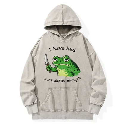 Tokyo-Tiger Impatient Frog Washed Hoodie