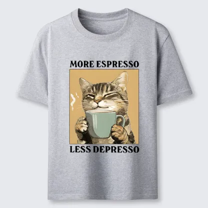 Tokyo-Tiger Cute Cat Drinking Coffee Classic T-Shirt