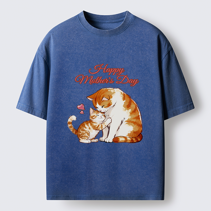 Tokyo-Tiger Love Of Cats Washed T-Shirt