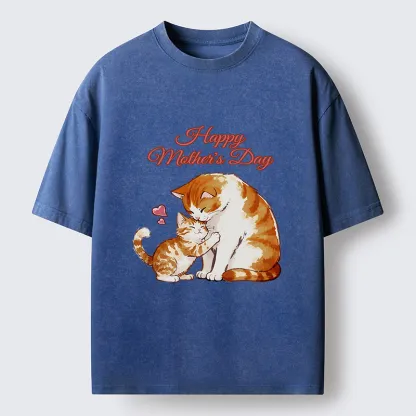 Tokyo-Tiger Love Of Cats Washed T-Shirt