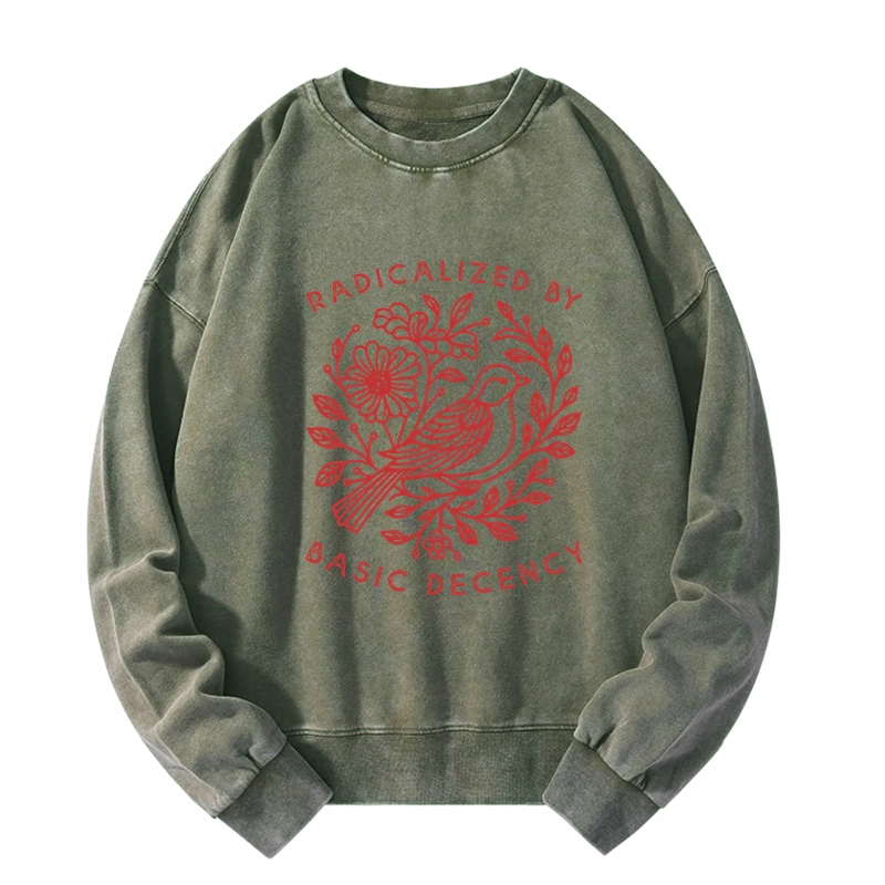 Tokyo-Tiger Pigeon That Was Moved Washed Sweatshirt