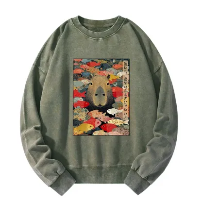 Tokyo-Tiger Am I Too Lovable? Washed Sweatshirt