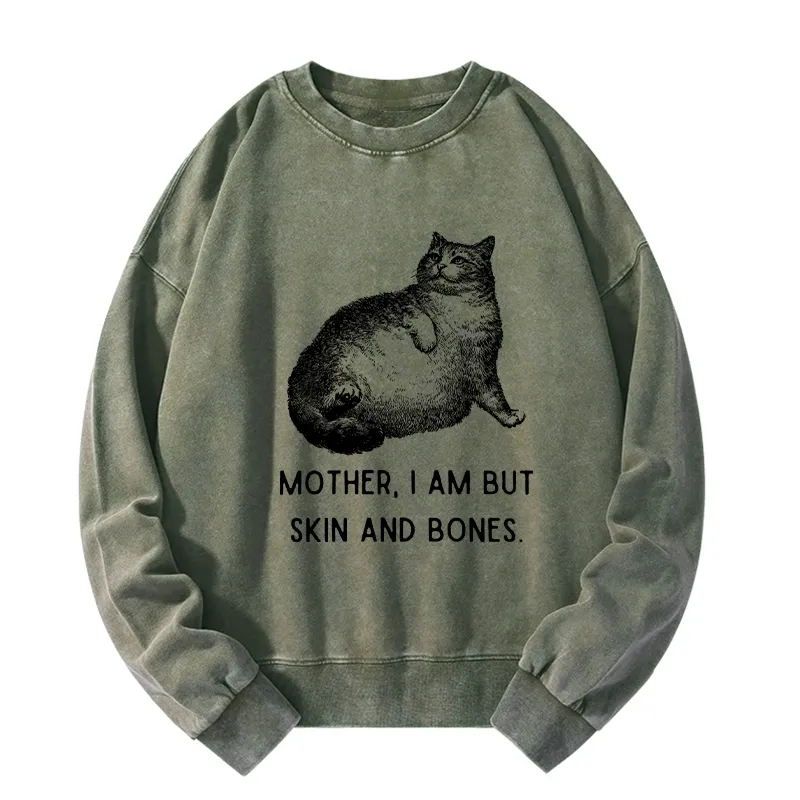 Tokyo-Tiger Skin & Bones Cat Washed Sweatshirt