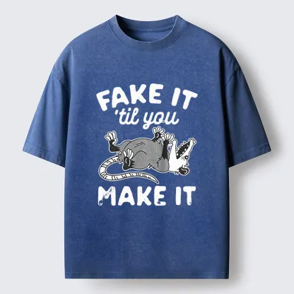 Tokyo-Tiger Pretending To Die Washed T-Shirt