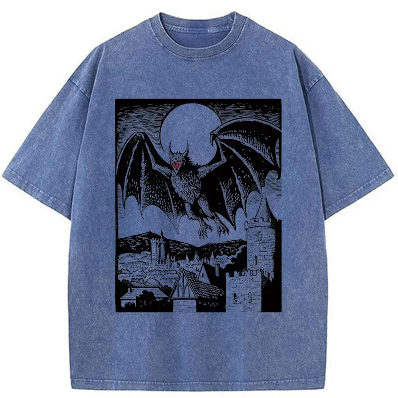 Tokyo-Tiger Horrible Demon Washed T-Shirt