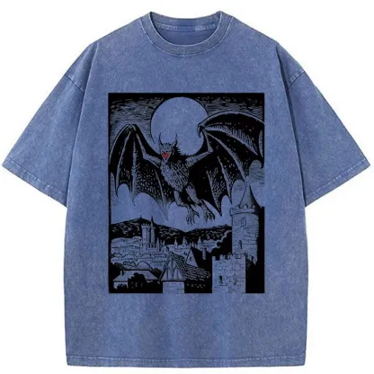 Tokyo-Tiger Horrible Demon Washed T-Shirt