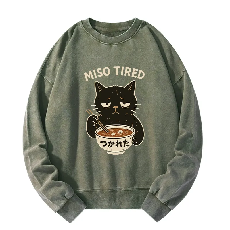 Tokyo-Tiger I’m So Tired Washed Sweatshirt Sale