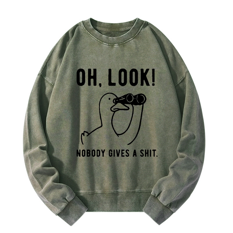 Tokyo-Tiger No One Cares About The Duck Washed Sweatshirt