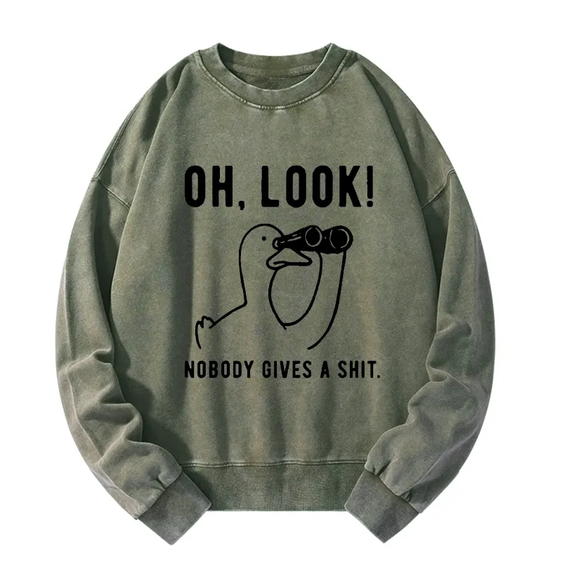 Tokyo-Tiger No One Cares About The Duck Washed Sweatshirt