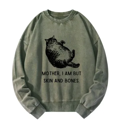 Tokyo-Tiger Overweight Cat And Its Doting Owner Washed Sweatshirt