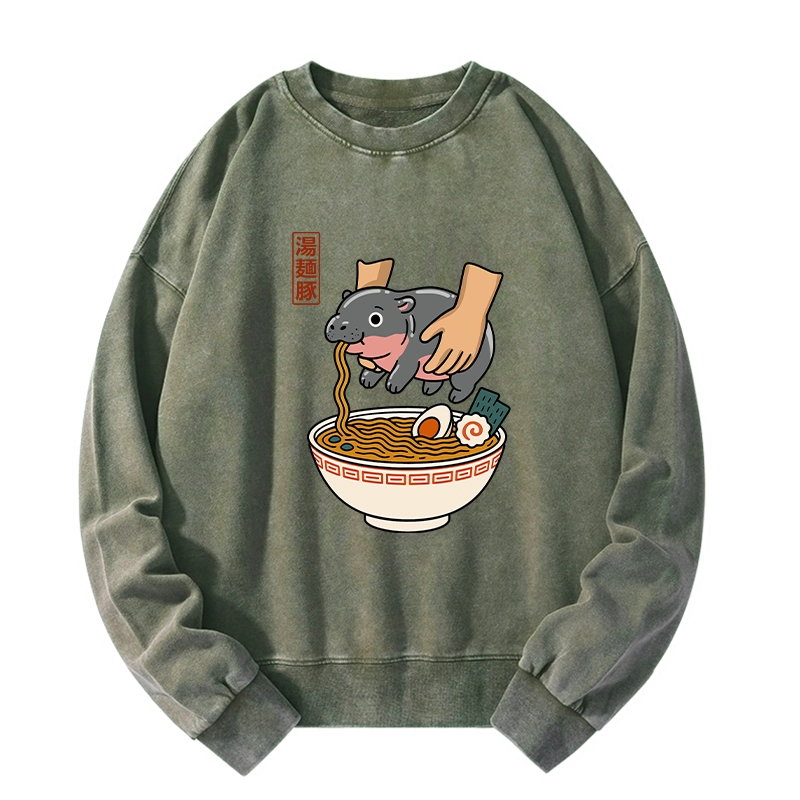 Tokyo-Tiger Noodles Got Me Washed Sweatshirt