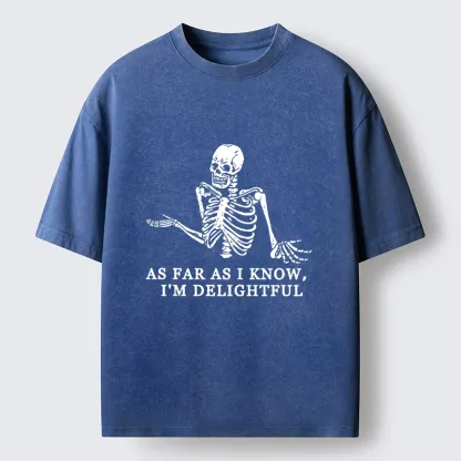 Tokyo-Tiger As Far As Bones Know Washed T-Shirt