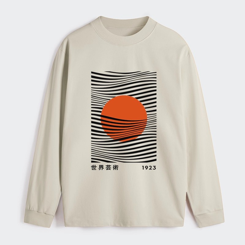 Tokyo-Tiger Minimalist Art Sun Classic Long Sleeve T-Shirt