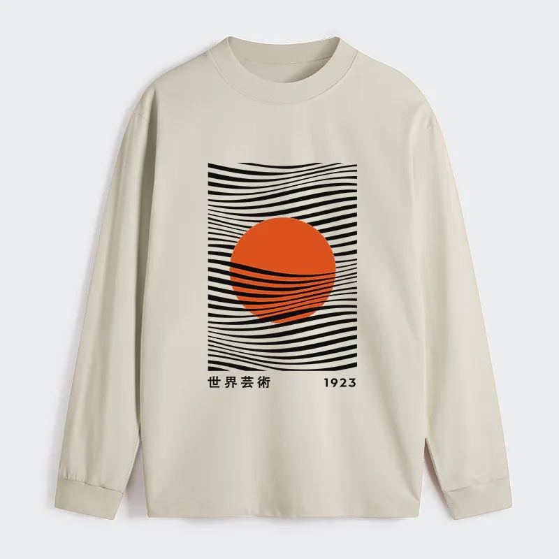 Tokyo-Tiger Minimalist Art Sun Classic Long Sleeve T-Shirt
