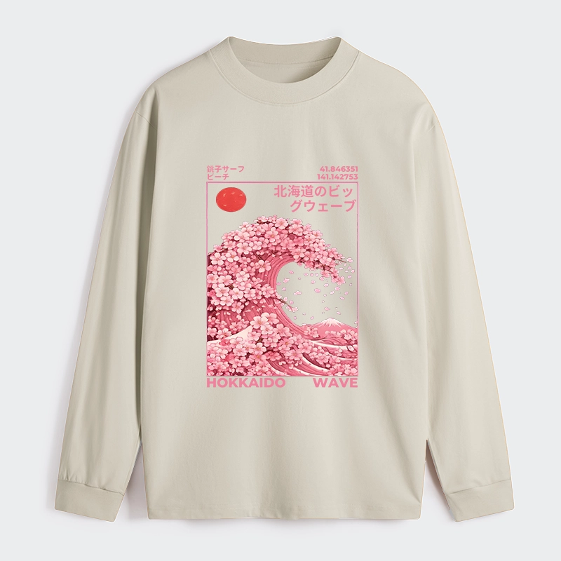 Tokyo-Tiger Sakura Wave Classic Long Sleeve T-Shirt