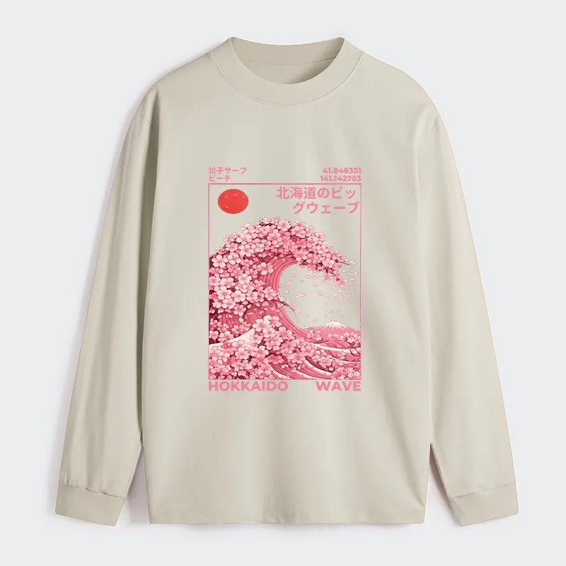 Tokyo-Tiger Sakura Wave Classic Long Sleeve T-Shirt