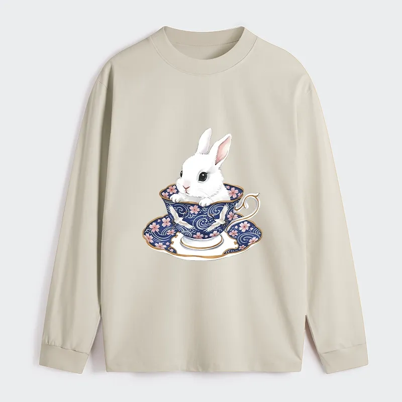 Tokyo-Tiger Cute Rabbit Tea Set Classic Long Sleeve T-Shirt